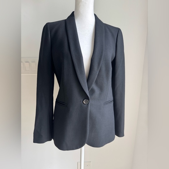 J. Crew Jackets & Blazers - J Crew Parke Blazer Jacket Stretch Wool Blend Black G7726 Size 2 Minimalist